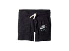 Nike Kids Sportswear Vintage Short (little Kids/big Kids) (black/sail) Girl's Shorts