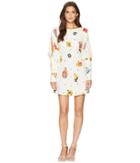 Free People Sunshadows Mini Dress (neutral Combo) Women's Dress