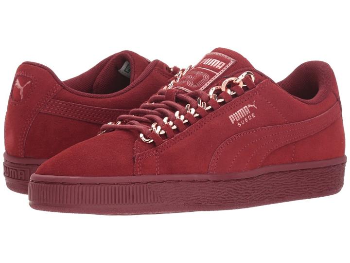 Puma Suede Classic X-chain (pomegranate/rose Gold) Women's Shoes