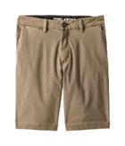 Billabong Kids New Order X Overdye Shorts (big Kids) (khaki) Boy's Shorts