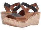 Born Nectar (black/natural Full Grain Leather Combo) Women's Wedge Shoes