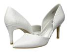 Bandolino Grenow D'orsay Pump (white Antigua Metallic) Women's Shoes