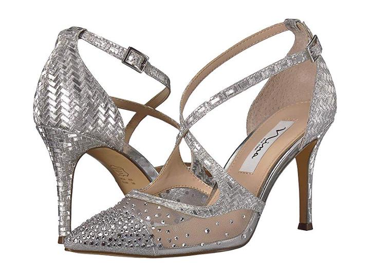 Nina Conetta (silver Glitter Weave) High Heels
