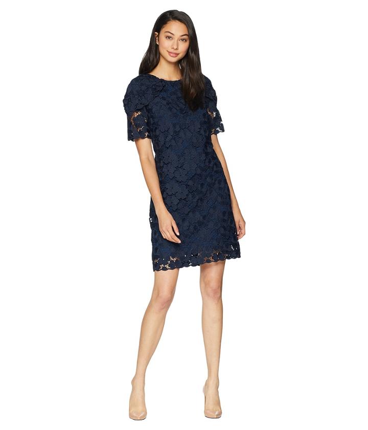Juicy Couture Floral Lace Dress (regal) Women's Dress