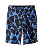 Nike Kids Court Flex Ace Print Tennis Short (little Kids/big Kids) (comet Blue/black/electro Green) Boy's Shorts