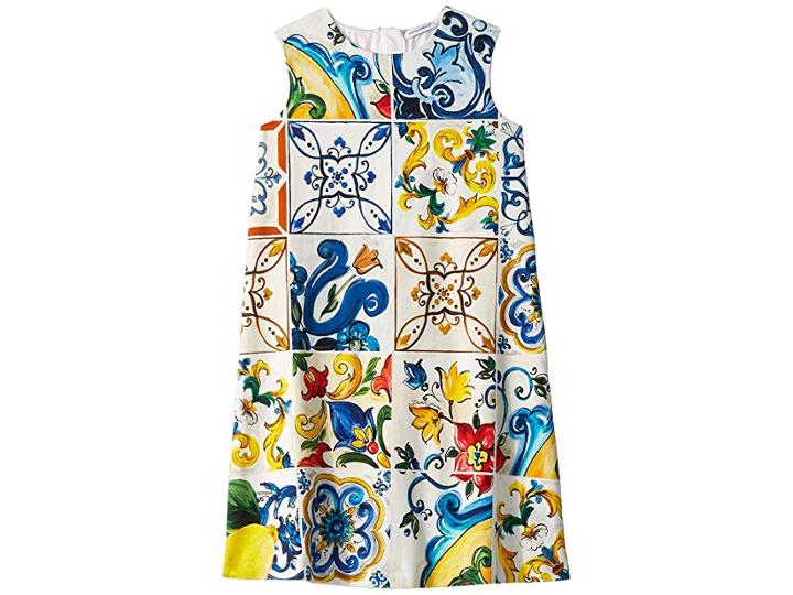 Dolce & Gabbana Kids Knit Maioliche Dress (little Kids/big Kids) (maioliche Print) Girl's Dress