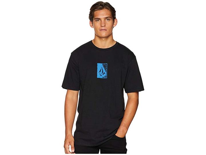 Volcom Half Tone Short Sleeve Basic Tee (black) Men's T Shirt
