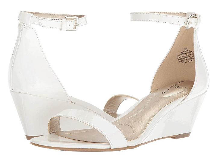 Bandolino Omira (coconut Sleek Patent Pu) Women's Wedge Shoes