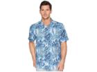 Tommy Bahama Selva Shores Islandzone Camp Shirt (ocean Deep) Men's Clothing