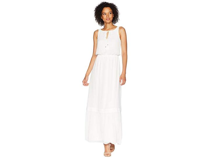 Adrianna Papell Sleeveless Maxi Dress (ivory) Women's Dress