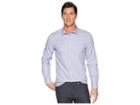 Calvin Klein Long Sleeve Windowpane Shirt (clear Sky) Men's Long Sleeve Button Up