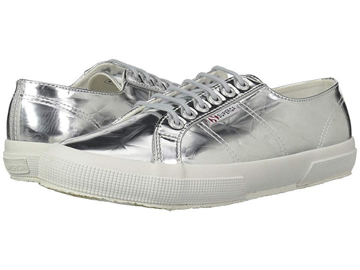 Superga 2750 Specchio (silver) Women's Lace Up Casual Shoes