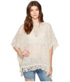 Roxy Perfect Surf Knitted Poncho (metro Heather) Women's Sweater