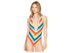 The Bikini Lab Palm Springs Plunge One-piece Swimsuit (multi) Women's Swimsuits One Piece