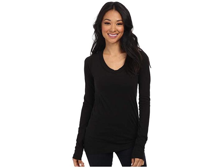 Lna 008 L/s Crew (black) Women's Long Sleeve Pullover