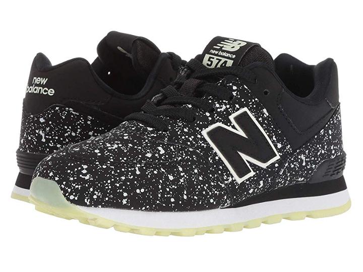 New Balance Kids Pc574v1 (little Kid) (black/glow In The Dark) Boys Shoes