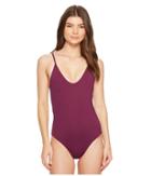 Becca By Rebecca Virtue Color Code One-piece (raisin) Women's Swimsuits One Piece