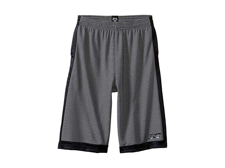 Under Armour Kids Steph Curry 30 Top Gun Shorts (big Kids) (white/black/black) Boy's Shorts