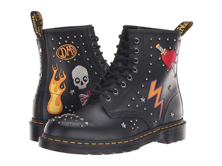 Dr. Martens 1460 Rock Roll (black Smooth) Boots