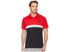 Adidas Club Colorblock Polo (scarlet) Men's Short Sleeve Pullover