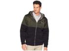 U.s. Polo Assn. Color Block Lined Fleece (army Green Heather) Men's Fleece