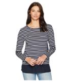 Alexander Jordan Front Rayon/poly Back Poly Woven Chiffon (navy/white) Women's Clothing