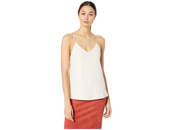 Bishop + Young Micro Stud Faux Suede Cami (ivory) Women's Sleeveless