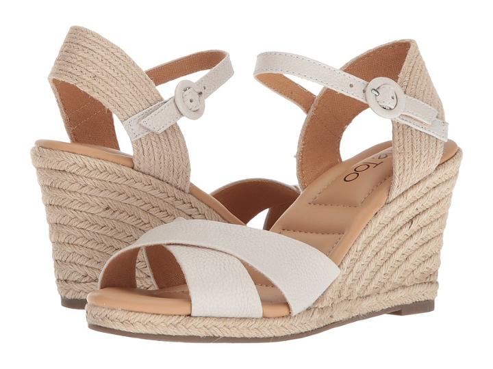 Me Too Bettina (white Cow Beaufort) Women's Wedge Shoes