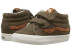 Vans Kids Sk8-mid Reissue V (infant/toddler) ((flannel) Dusty Olive) Boys Shoes