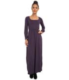 Culture Phit Angela Open Back Maxi Dress (plum) Women's Dress