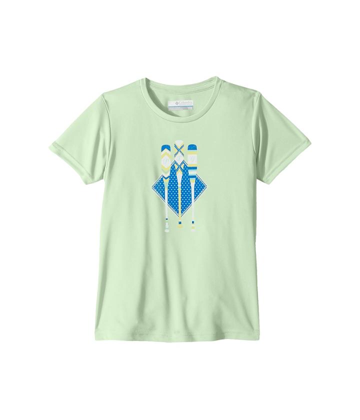 Columbia Kids Reel Adventurer Short Sleeve Shirt (little Kids/big Kids) (key West Oars Graphic) Girl's Short Sleeve Pullover