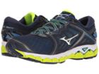 Mizuno Wave Sky (peacoat/silver/safety Yellow) Boys Shoes