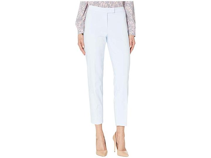 Anne Klein Double Weave Extend Tab Pants (blue Ridge) Women's Casual Pants