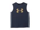 Under Armour Kids Threadborne Tech Tank Top (big Kids) (stealth Gray/steel/glow Orange) Boy's Sleeveless