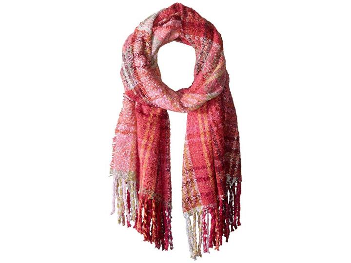 Echo Design Lofty Plaid Scarf (ruby Red) Scarves
