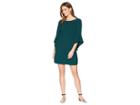 Vince Camuto Circle Sleeve Shift Dress (hunter) Women's Dress
