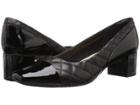 Clarks Tealia Sera (black Leather/patent Combination) Women's  Shoes