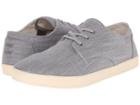 Toms Paseo (grey Denim) Men's Lace Up Casual Shoes