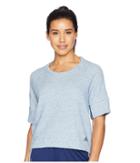 Adidas S2s Short Sleeve Top (noble Indigo Melange/noble Indigo) Women's Short Sleeve Pullover