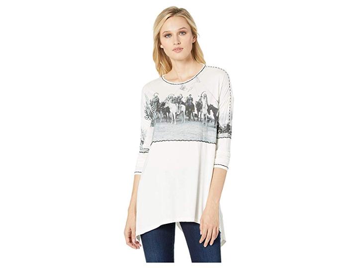 Double D Ranchwear Plateau Chiefs Top (string) Women's Clothing