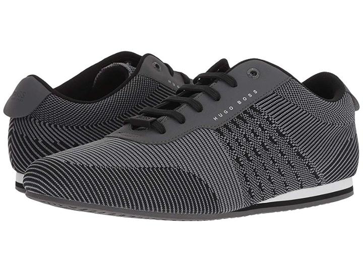 Boss Hugo Boss Ligher Sporty Knit Sneaker By Boss Green (medium Grey) Men's Shoes