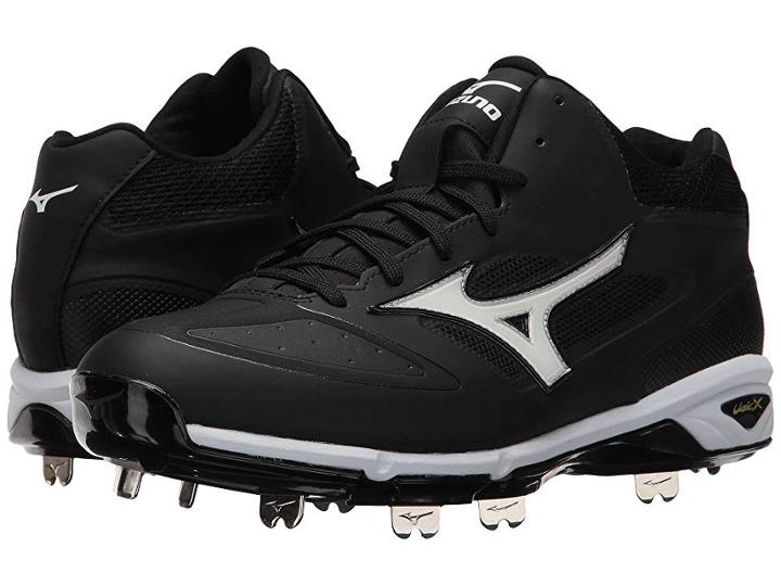 Mizuno Dominant Ic Mid (black/white) Men's Cleated Shoes