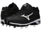 Mizuno Dominant Ic Mid (black/white) Men's Cleated Shoes