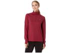 Asics Thermopolis(r) Long Sleeve 1/2 Zip (cordvan Heather) Women's Sweatshirt