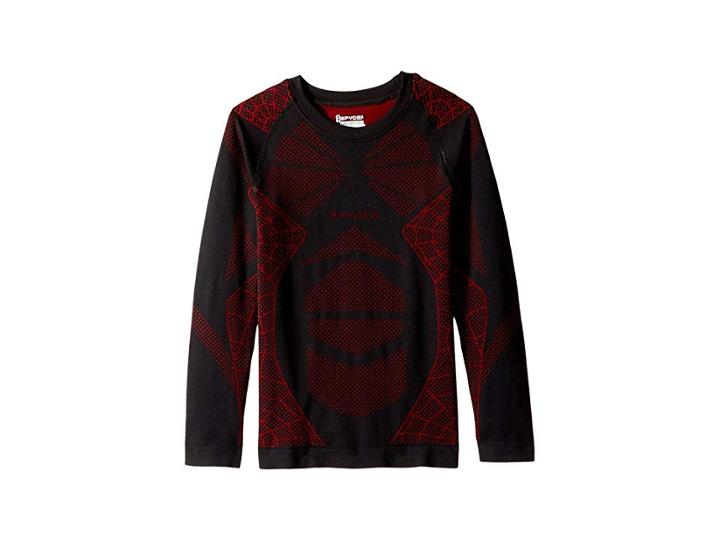 Spyder Kids Racer Long Sleeve Top (big Kids) (black/red) Boy's Long Sleeve Pullover
