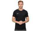 Nike Dry Academy Soccer Shirt (black/white/white) Men's Clothing