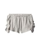 Chaser Kids Super Soft Ruffle Side Shorts (toddler/little Kids) (heather Grey) Girl's Shorts