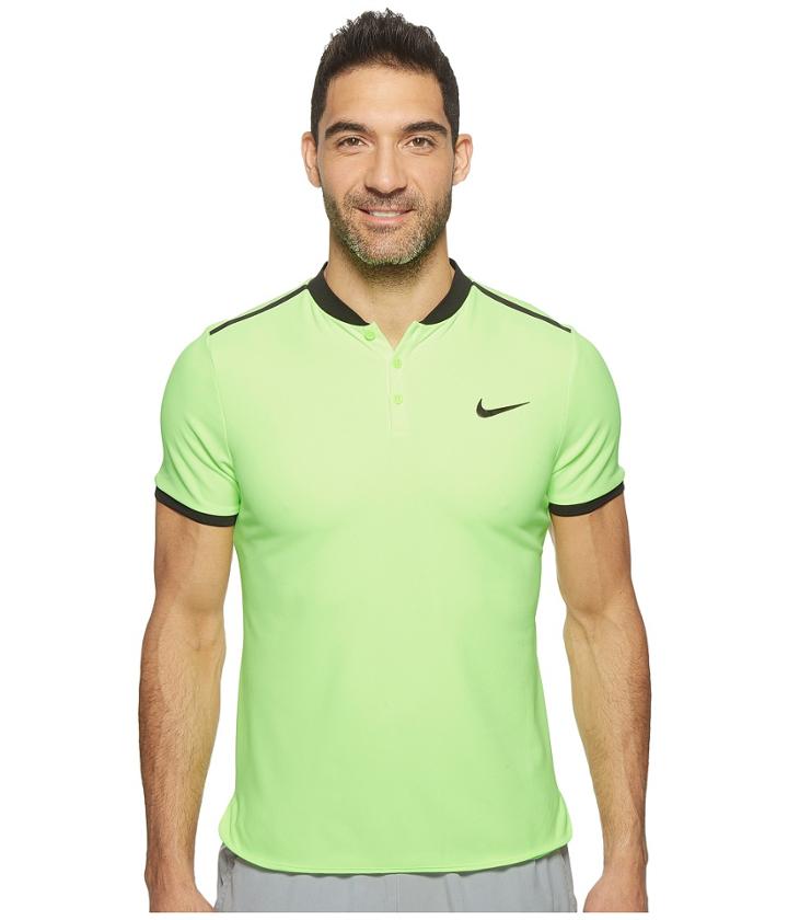 Nike Court Advantage Modern Fit Tennis Polo (ghost Green/black) Men's Clothing