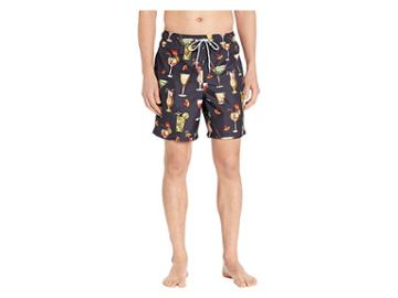 U.s. Surf Club Cocktails Swim Shorts (black) Men's Swimwear