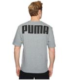 Puma Rebel Tee (medium Gray Heather) Men's T Shirt